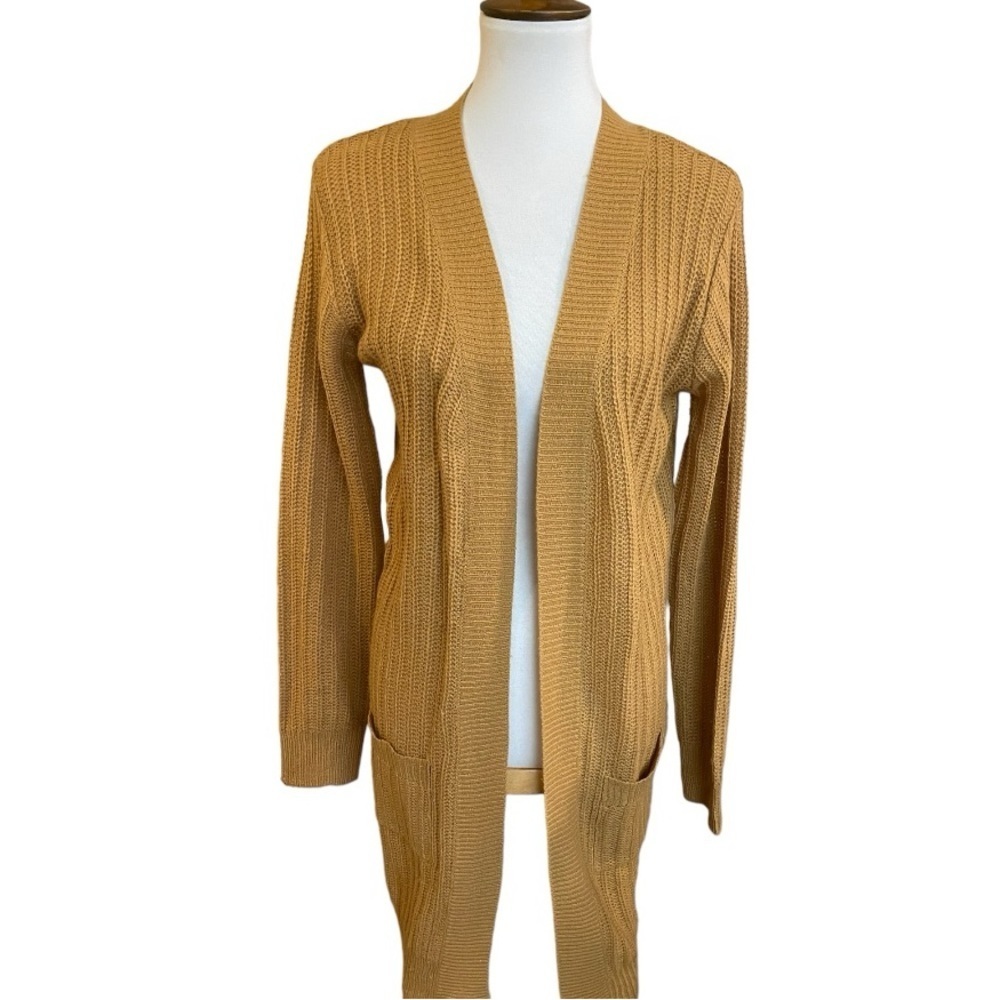 Mustard Yellow Duster Cardigan - Picture 8 of 12